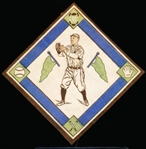 1914 B18 Baseball Blanket- Mann, Boston NL- White Infield Version