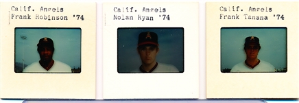 1974 California Angels Press Photo Player Color Film Slides- 16 Diff.