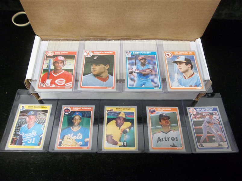 1985 Fleer Baseball Complete Vendor Set of 660