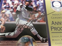 1993 Baseball HOF 54th Induction Ceremonies Annual Program Signed on Cover by Reggie Jackson (Yankees)