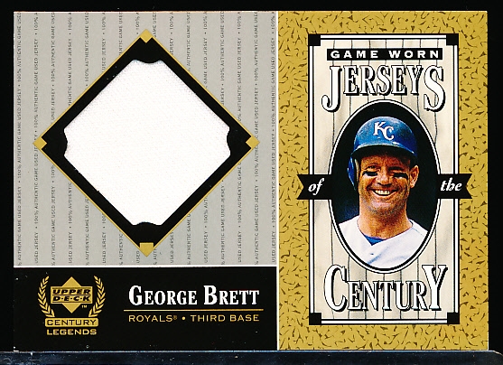 1999 Upper Deck Century Legends Bb- “Jerseys of the Century”- #GB George Brett, Royals