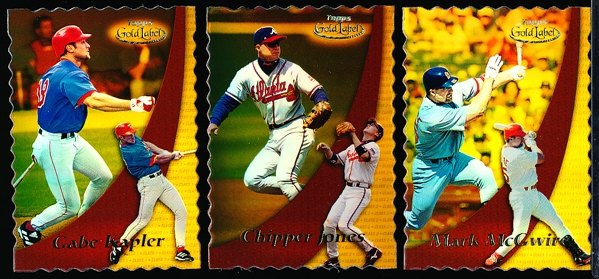 2000 Topps Gallery Bb- “Gold” Parallels- 21 Diff.