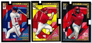 2000 Topps Gallery Bb- “Gallery of Heroes” Die-Cut Inserts- 3 Diff.