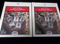 July 23, 2000 National Baseball HOF Induction Ceremony Programs- 2 Programs Both Signed by Sparky Anderson