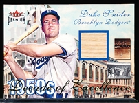 2001 Fleer Premium Bb- “Decade of Excellence Bat”- Duke Snider, Brooklyn Dodgers
