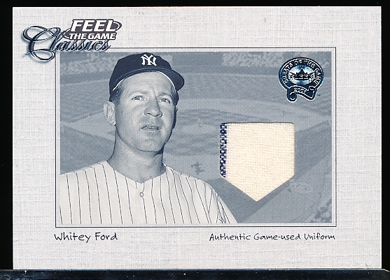 2001 Greats of the Game Bb- “Feel the Game Classics”- Whitey Ford, Yankees