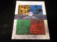 August 5, 2001 National Baseball HOF Induction Program Signed on Cover by Bill Mazeroski (Pirates)