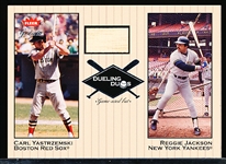 2002 Greats of the Game Bb- “Dueling Duos Game Used Single”- #DD-CY1 Yaz Bat (Red Sox)/ R. Jackson (Yankees)