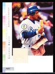 2003 Topps Gallery HOF Bb- “ARTifact Relics”- #AR-GB George Brett, Royals