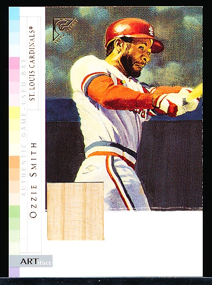 2003 Topps Gallery HOF Bb- “ARTifact Relics”- #AR-OS Ozzie Smith, Cardinals