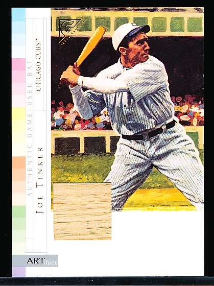 2003 Topps Gallery HOF Bb- “ARTifact Relics”- #AR-JT Joe Tinker, Cubs