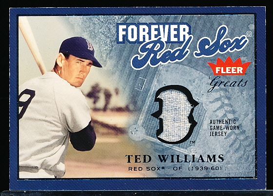 2004 Greats of the Game Bb- “Forever Game Jersey Logo”- #F-TW Ted Williams, Red Sox- #20/149