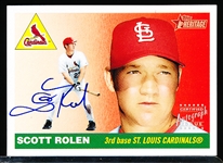 2004 Topps Heritage Bb- “Real One Autographs”- #RO-SR Scott Rolen, Cardinals