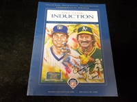 July 25, 2004 National Baseball HOF Induction Program Signed Twice by Dennis Eckersley (Once on Cover)