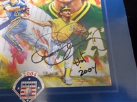 July 25, 2004 National Baseball HOF Induction Program Signed Twice by Dennis Eckersley (Once on Cover)