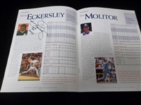 July 25, 2004 National Baseball HOF Induction Program Signed Twice by Dennis Eckersley (Once on Cover)