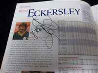 July 25, 2004 National Baseball HOF Induction Program Signed Twice by Dennis Eckersley (Once on Cover)