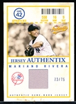 2005 Fleer Authentix Bb- “Jersey Authentix”- #JA-MR2 Mariano Rivera, Yankees- #73/75
