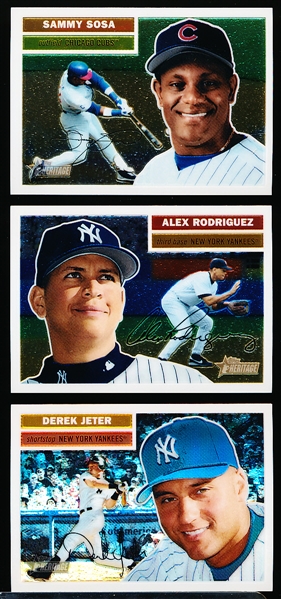 2005 Topps Heritage Bb- “Chrome” Inserts- 13 Diff.