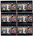 2007 Topps Bb- #40 Derek Jeter, Yankees- 6 Cards All with Mantle & President Bush Variation!
