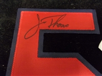 Jim Thome Autographed Red Jersey #5 with Navy Blue Trim