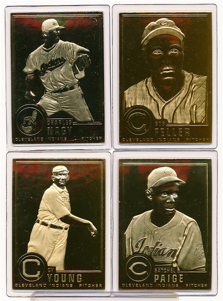 1995-03 Danbury Mint 22kt. Gold Bb- Cleveland Indians- 6 Diff.