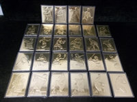 1995-03 Danbury Mint 22kt. Gold Bb Clean-Up Group- 28 Diff.