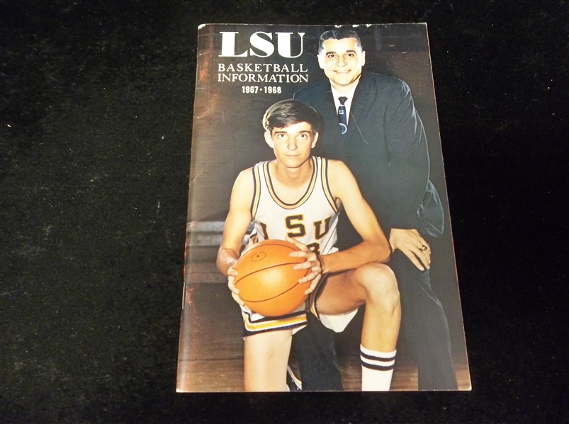 1967-68 LSU Basketball Media Guide- Pete Maravich/ Press Maravich Cover