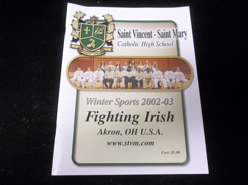2002-03 Akron St. Vincent-St. Mary Winter Sports Program with LeBron James!