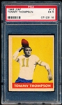 1949 Leaf Football- #13 Tommy Thompson, Eagles- PSA Ex 5