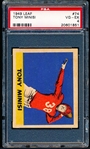 1949 Leaf Football- #74 Tony Minisi, NY Giants- PSA Vg-Ex 4 