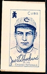 1910 S74 White Silk- Sheckard, Cubs- Old Mill Backing