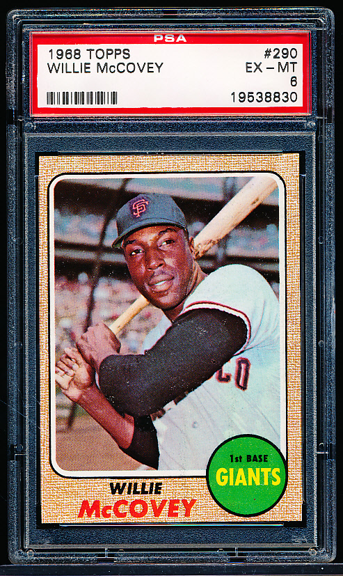 Lot Detail Topps Baseball Willie Mccovey Giants Psa Ex Mt