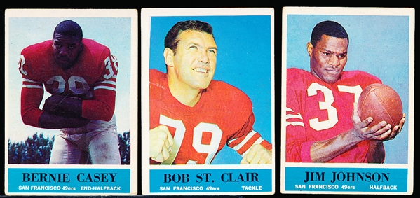 1964 Philadelphia Ftbl.- 1 Complete San Francisco 49ers Team Set of 14 Cards