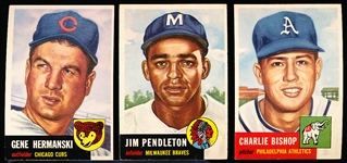 1953 Topps Baseball- 3 Diff