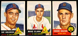 1953 Topps Baseball- 3 Diff