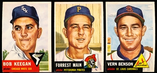 1953 Topps Baseball- 3 Diff