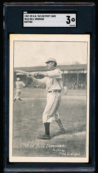 1907-09 H.M. Taylor Post Card- Bill Donovan, Detroit- SGC 3 (Vg)