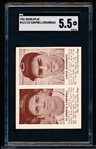1941 Double Play Baseball- #131 Campbell/ #132 Lou Boudreau (Cleveland)- SGC 5.5 (Ex+)