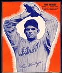 1937 Wheaties Baseball- Series 7- Tom Bridges, Detroit (#29J)