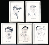 1950-55 Callahan Baseball Hall of Fame- 5 Diff