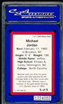 1991 Star Company Bskbl. “Red/ Yellow Promo/ Yellow Lettering #1 Michael Jordan- CSA Graded Mint 9.