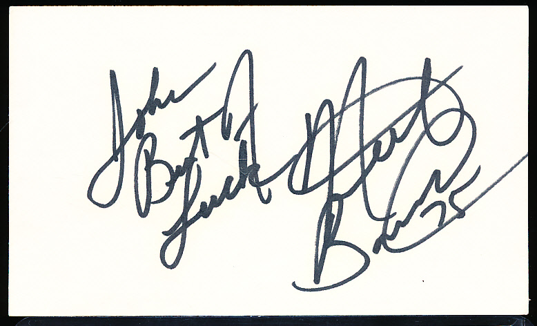 Lot Detail - Autographed Neil Bonnett NASCAR Index Card