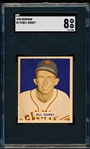 1949 Bowman Baseball- #170 Bill Rigney, Giants- Hi#- SGC 8 (Nm-Mt)
