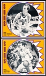 1976-77 Phoenix Suns Bask- Orange Framed Set of 12