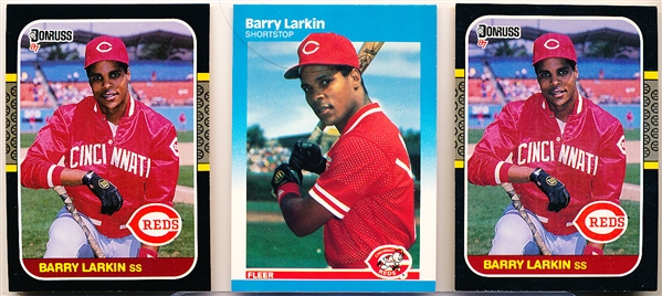 1987 Barry Larkin Bsbl.- 9 Asst. Rookie Cards