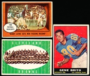 1961 Topps Fb- 18 Cards