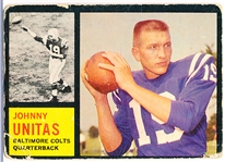 1962 Topps Fb- #1 John Unitas, Colts