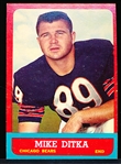 1963 Topps Fb- #62 Mike Ditka, Bears- 2nd Year Card