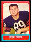1963 Topps Fb- #62 Mike Ditka, Bears